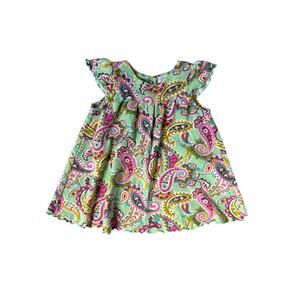Vera Bradley Tutti Fruitti Short Sleeve Paisley Dress 9-12 Months